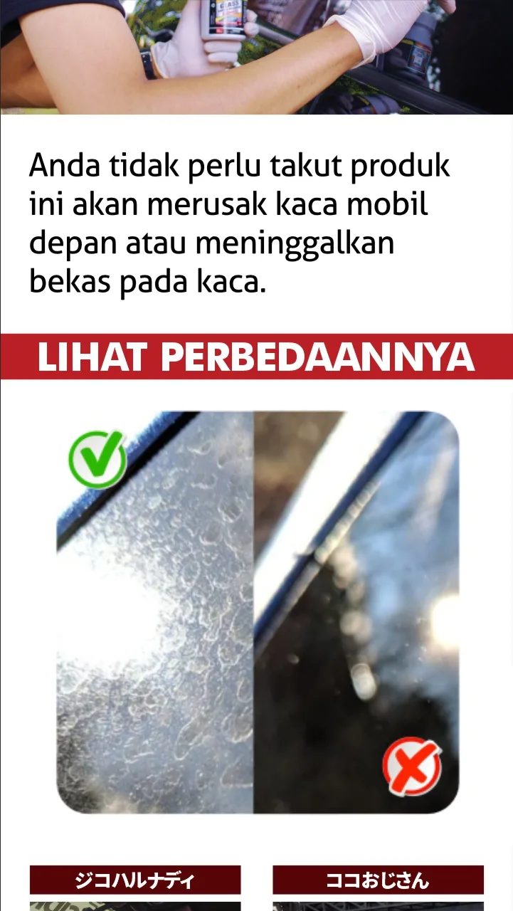 Zerone Glass Super Cleaner, keterangan bagian 4