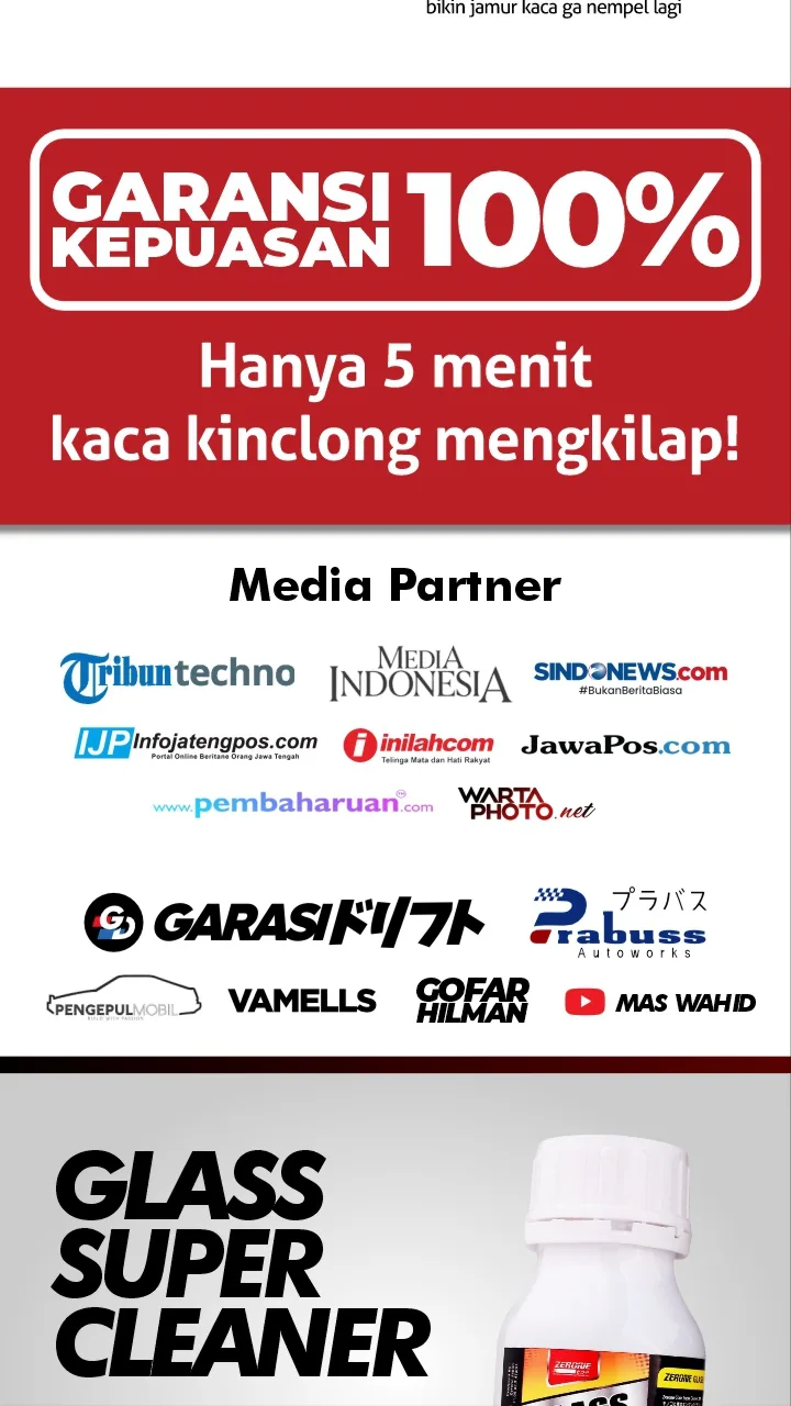Zerone Glass Super Cleaner, keterangan bagian 6