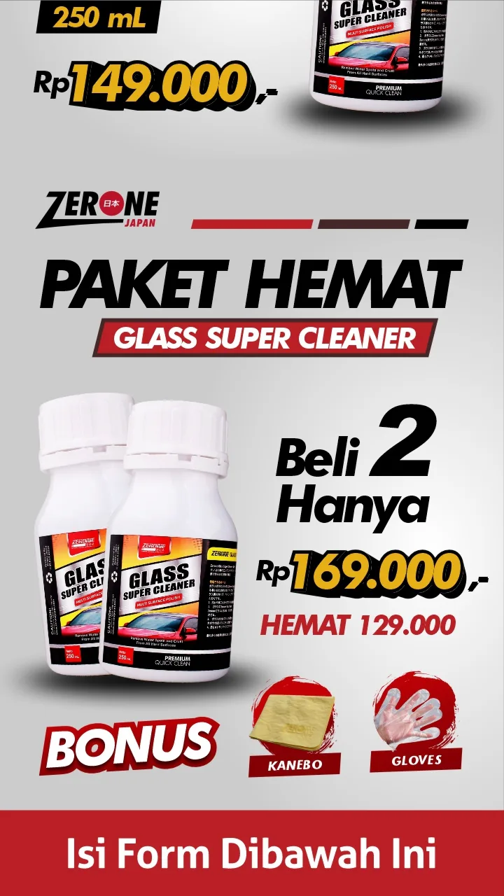 Zerone Glass Super Cleaner, keterangan bagian 7