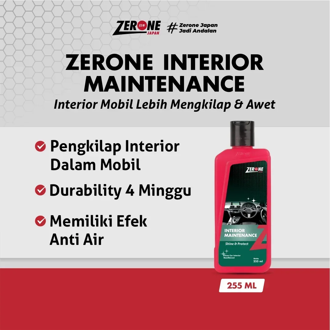 Zerone Interior Maintenance 255ml – Pengkilap Interior Mobil