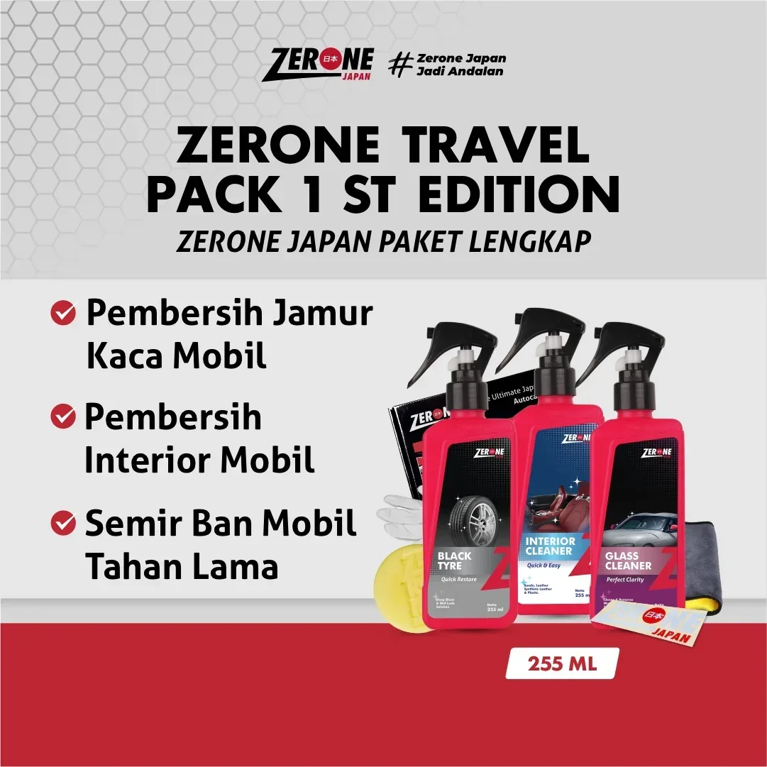Zerone Travel Pack 1st Edition – Paket Perawatan Kendaraan