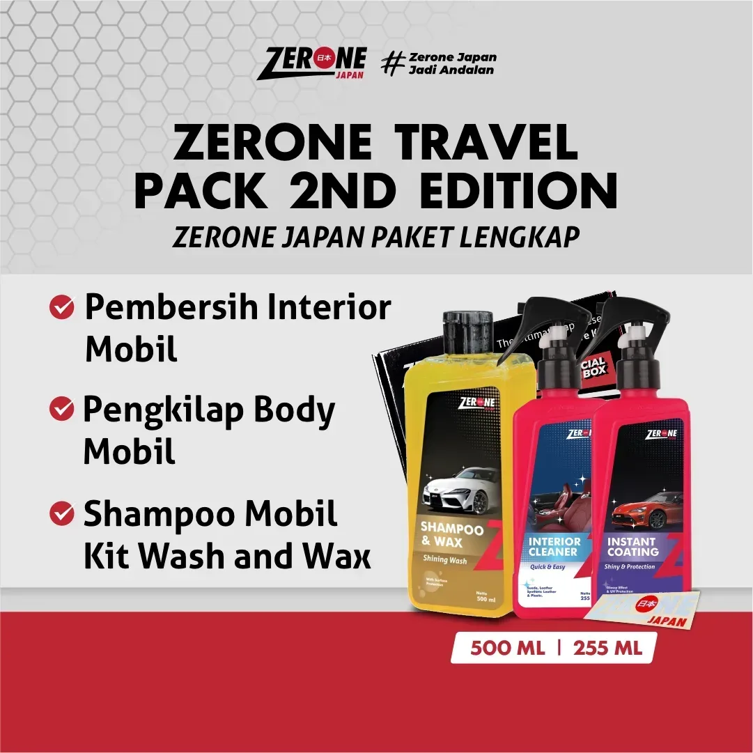 Zerone Travel Pack 2nd Edition – Paket Perawatan Kendaraan