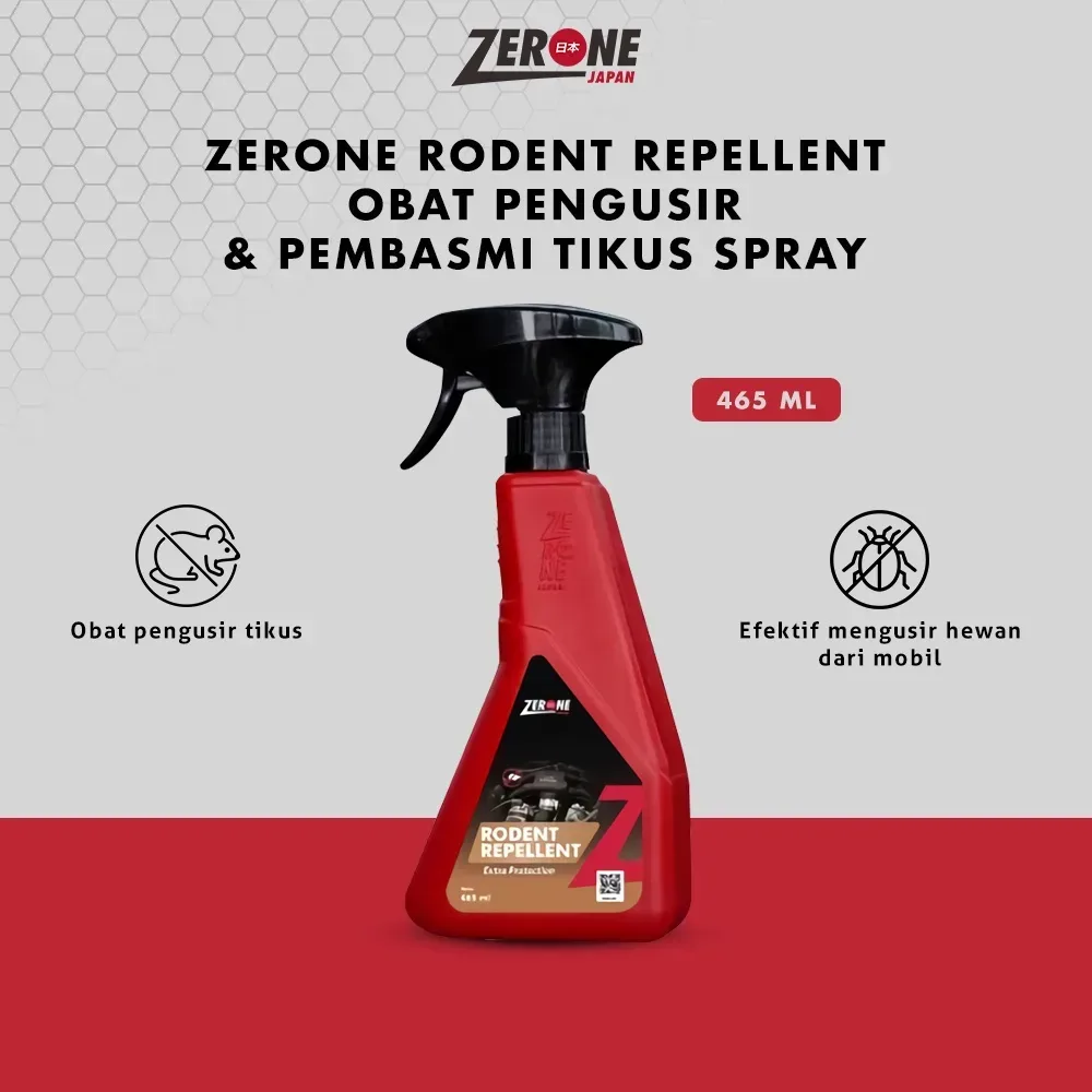 Zerone Rodent Repellent 465ml – Semprotan Anti Tikus Ampuh Lindungi Mobil dan Rumah