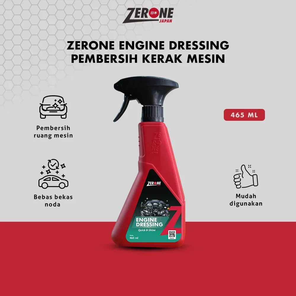 Zerone Engine Dressing 465 ml – Pembersih Mesin Mobil