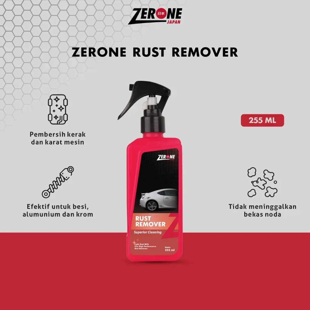 Zerone Rust Remover 255 ml – Penghilang Karat