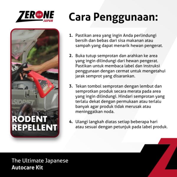 Zerone Japan - Rodent Repellent - Cara-Penggunaan