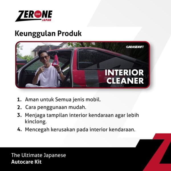 Zerone Japan - Interior Cleaner - Keunggulan Produk